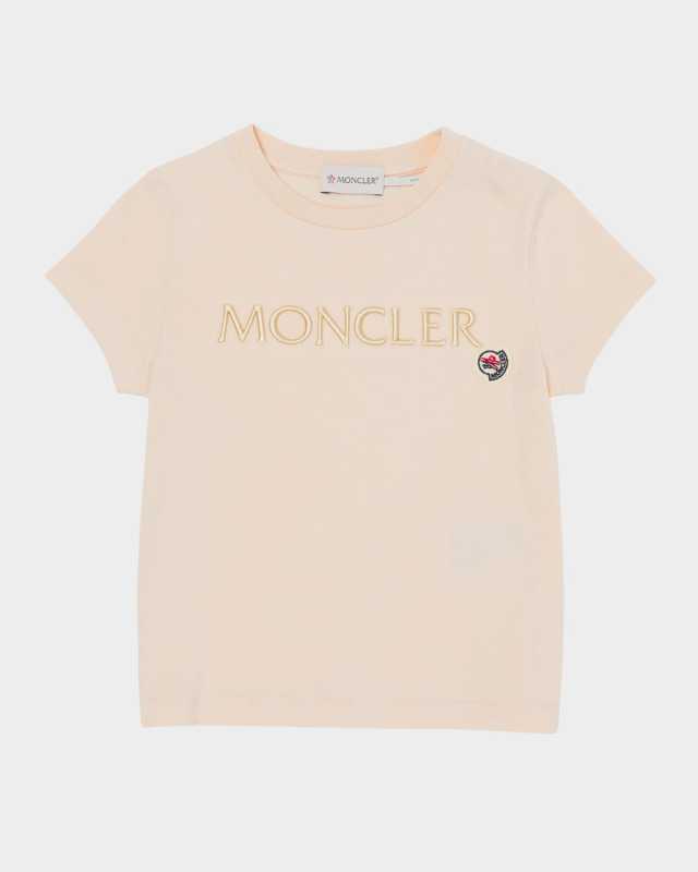 Girl's Embroidered Logo-Bell T-Shirt, Size 8-